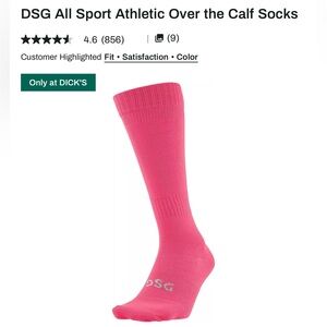 2 Pairs - DSG Pink Over The Calf Socks